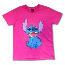 Детска тениска Стич (Stitch) в цвят циклама