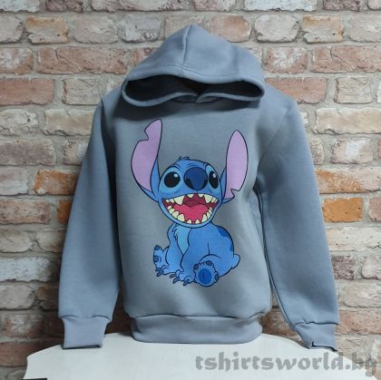 Детски суитшърт Стич (Stitch) в тъмносив цвят