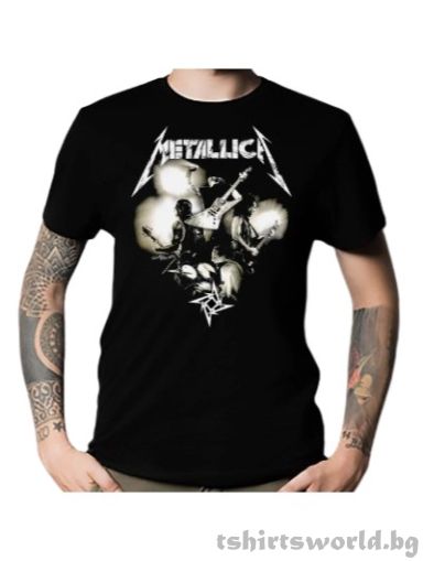 Мъжка тениска на музикалната група METALLICA