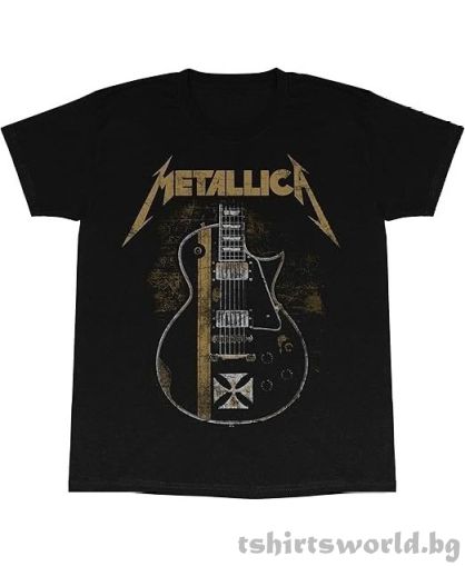 Мъжка тениска на музикалната група METALLICA - Hetfield Iron Cross