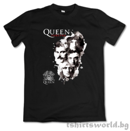 Мъжка тениска на музикалната група QUEEN