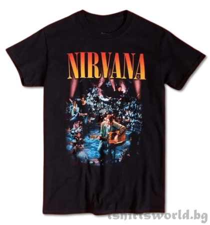 Мъжка тениска на музикалната група Nirvana