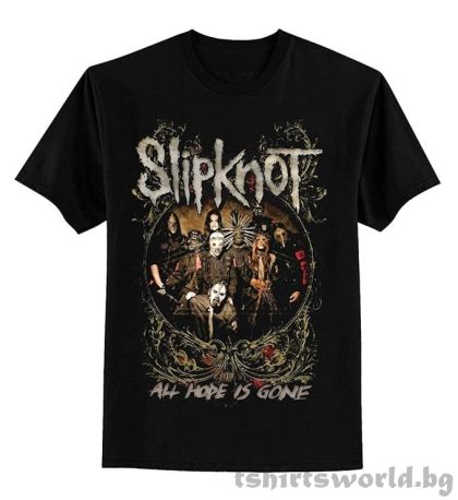 Мъжка тениска на музикалната група SLIPKNOT - All Hope Is Gone