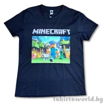Детска тениска MINECRAFT (Майнкрафт)