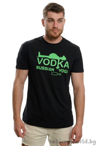 Мъжка тениска VODKA Russian yoga