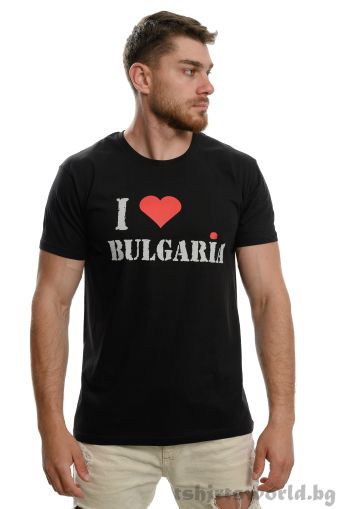 Мъжка тениска I Love Bulgaria, България