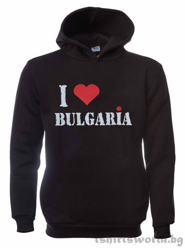 Мъжки суитшърт I Love Bulgaria, България