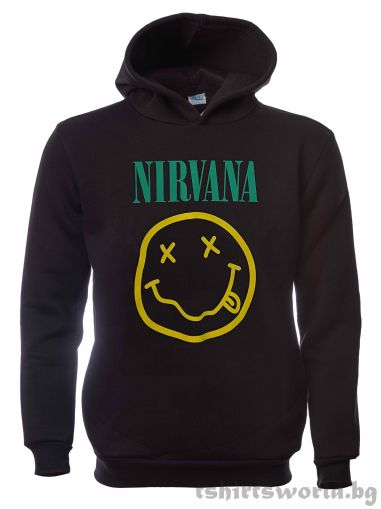 Мъжки суитшърт на музикалната група NIRVANA