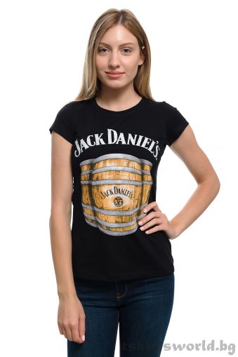 Дамска тениска Бъчва - Джак Даниелс ( Jack Daniel's), Уиски