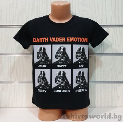 Детска тениска с Дарт Вейдър - Dart Vader Emotions, STAR WARS (Междузвездни войни)