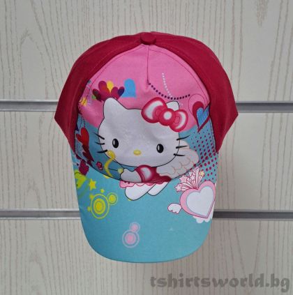 Детска шапка с козирка с Hello Kitty, от 3 до 12 години