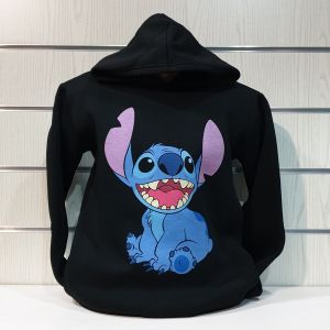 Мъжки суитшърт с героя Стич (Stitch) в черен цвят