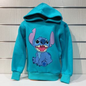 Мъжки суитшърт с героя Стич (Stitch) в зелен цвят