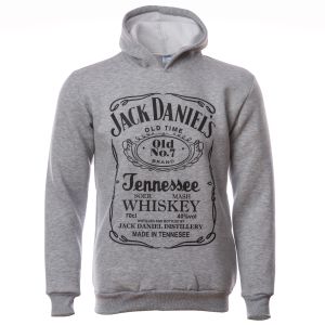 Мъжки суитшърт Джак Даниелс ( Jack Daniel's), Уиски в сив цвят