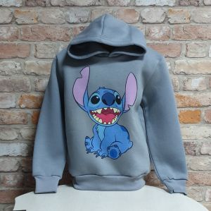 Детски суитшърт Стич (Stitch) в тъмносив цвят