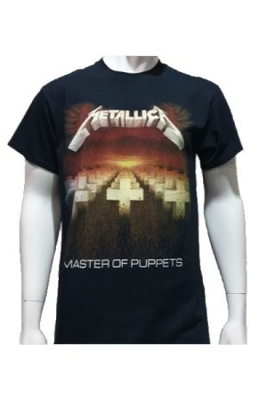 Мъжка тениска на музикалната група METALLICA - Master of Puppets С ГРЪБ