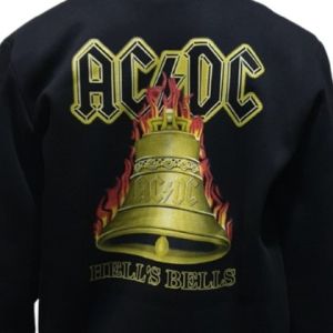 Мъжки суитшърт  С ЦИП на музикалната група AC/DC - Hells Bells