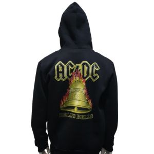 Мъжки суитшърт  С ЦИП на музикалната група AC/DC - Hells Bells