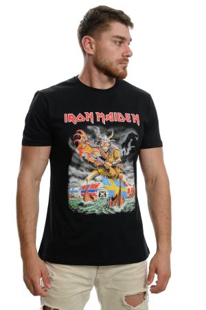 Мъжка тениска на музикалната група  IRON MAIDEN, Викинг