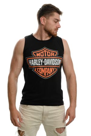 Mъжка тениска без ръкав (потник) с логото на Харли Дейвидсън (Harley Davidson)