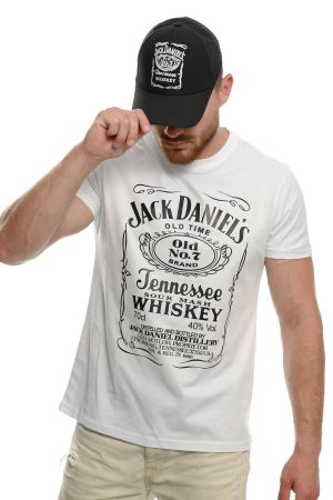 Мъжки комплект: Тениска Джак Даниелс ( Jack Daniel's) + Шапка с козирка  Jack Daniel's