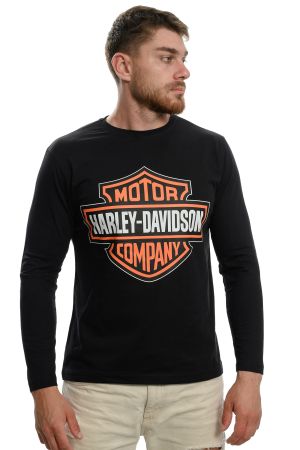 Мъжка блуза с дълъг ръкав с логото на Харли Дейвидсън (Harley Davidson)