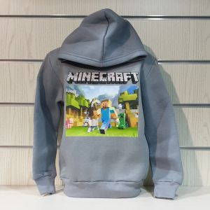 Детски суитшърт MINECRAFT (Майнкрафт) в тъмносив цвят