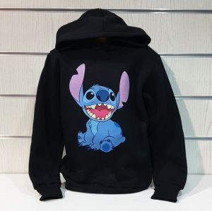 Детски суитшърт Стич (Stitch) в черен цвят