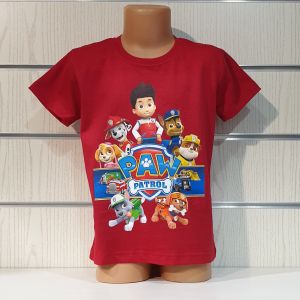 Детска тениска Paw Patrol (Пес Патрул) в червен цвят