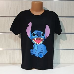 Детска тениска Стич (Stitch) в черен цвят