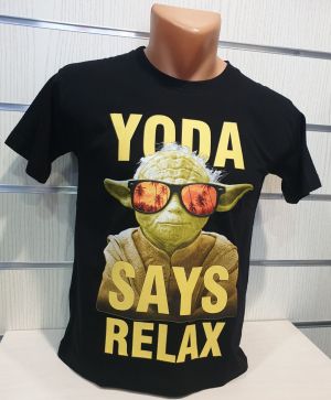 Детска тениска Йода - Says Relax, STAR WARS (Междузвездни войни)