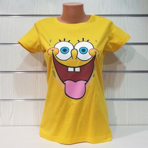 Дамска тениска Спондж Боб, Спондж Боб Квадратни гащи, SpongeBob